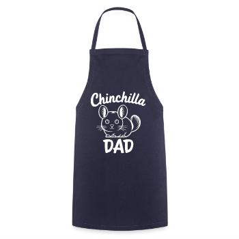 Chinchilla disant papa drôle Chinchilla cadeau - Tablier de cuisine - marine - Devant - AI Model Male 185 dark (185cm)