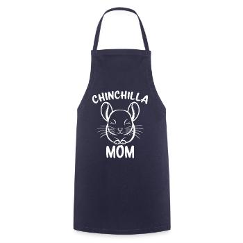Chinchilla disant maman drôle Chinchilla cadeau - Tablier de cuisine - marine - Devant - AI Model Male 185 dark (185cm)