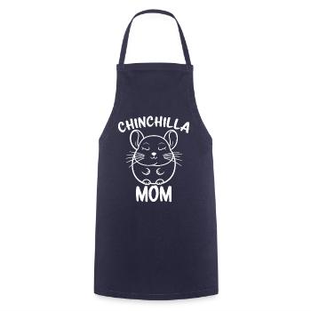 Chinchilla disant maman drôle Chinchilla cadeau - Tablier de cuisine - marine - Devant - AI Model Male 185 dark (185cm)
