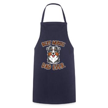 Australian Shepherd Papa Lustiges Aussie Geschenk - Kochschürze - Navy - Vorne - AI Model Male 185 dark (185cm)
