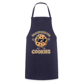 Cookies Saying Chocolate Cookies Funny Cookie Gift - Cooking Apron - navy - Front - AI Model Male 185 dark (185cm)