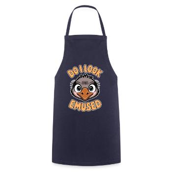 Emu Saying Australia Emus Funny Emu Gift - Cooking Apron - navy - Front - AI Model Male 185 dark (185cm)