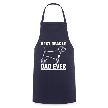 Beagle Dad Dog Father Funny Beagle Gift - Cooking Apron - navy - Front - AI Model Male 185 dark (185cm)