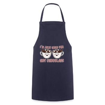 Cacao Dicton Chocolat Chaud Fun Cacao Cadeau - Tablier de cuisine - marine - Devant - AI Model Male 185 dark (185cm)