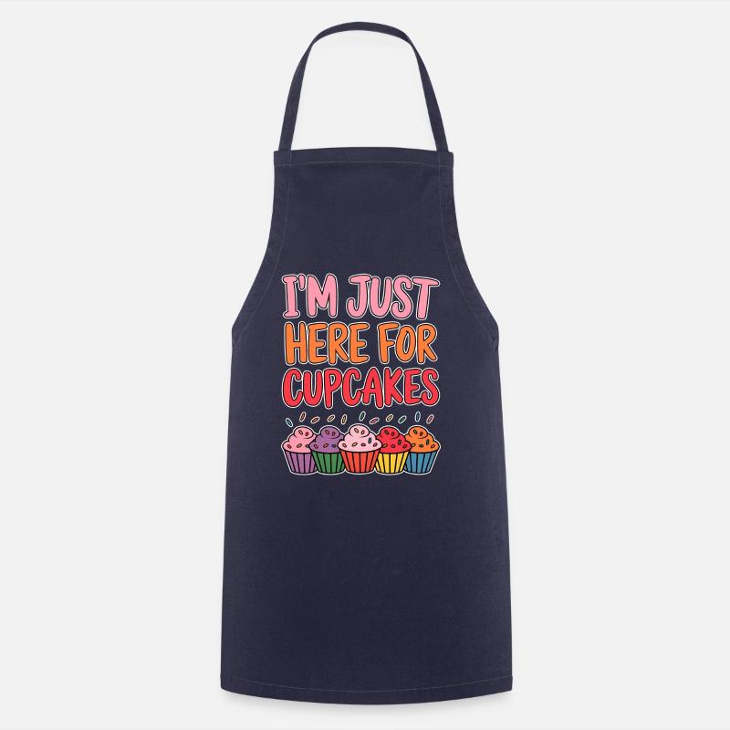 Cupcake Saying Cupcakes Funny Cupcake Gift - Cooking Apron - navy