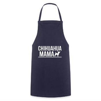 Chihuahua Disant Maman Drôle Chihuahua Cadeau - Tablier de cuisine - marine - Devant - AI Model Male 185 dark (185cm)