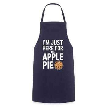 Apple Pie Saying Funny Apple Pie Gift - Cooking Apron - navy - Front - AI Model Male 185 dark (185cm)