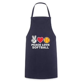Softball Spruch Softball Lustig eSoftball Geschenk - Kochschürze - Navy - Vorne - AI Model Male 185 dark (185cm)