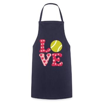 Tennis Saying Tennis Player Funny Tennis Gift - Cooking Apron - navy - Front - AI Model Male 185 dark (185cm)