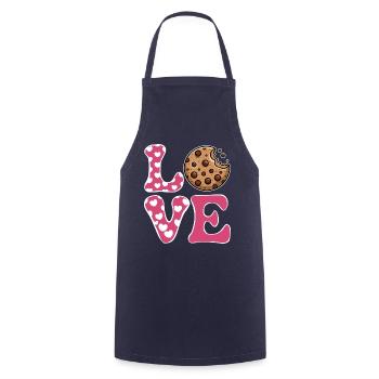 Cookies Saying Chocolate Cookies Funny Cookie Gift - Cooking Apron - navy - Front - AI Model Male 185 dark (185cm)