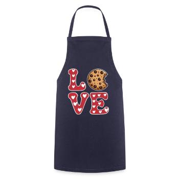 Cookies Saying Chocolate Cookies Funny Cookie Gift - Cooking Apron - navy - Front - AI Model Male 185 dark (185cm)