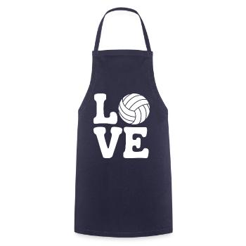 volley-ball dire drôle de cadeau de volley-ball - Tablier de cuisine - marine - Devant - AI Model Male 185 dark (185cm)