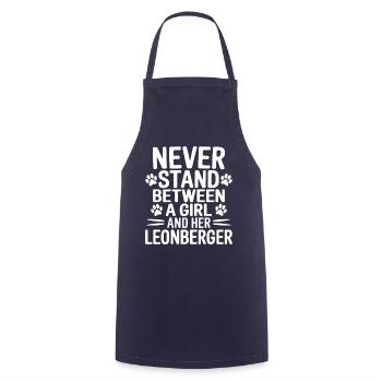 Leonberger Saying Funny Leonberger Gift - Cooking Apron - navy - Front - AI Model Male 185 dark (185cm)