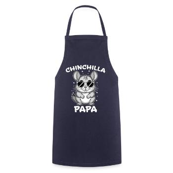 Chinchilla disant papa drôle Chinchilla cadeau - Tablier de cuisine - marine - Devant - AI Model Male 185 dark (185cm)