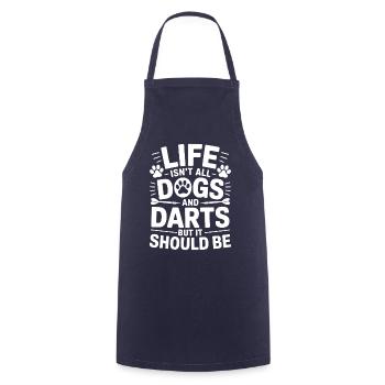 Fléchettes Dire Chien Fléchettes Drôle Fléchettes Cadeau - Tablier de cuisine - marine - Devant - AI Model Male 185 dark (185cm)