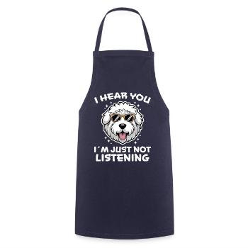 Old English Sheepdog Spruch Witz Sheepdog Geschenk - Kochschürze - Navy - Vorne - AI Model Male 185 dark (185cm)