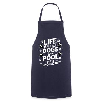 Pool Billiard Spruch Lustig Pool Billiard Geschenk - Kochschürze - Navy - Vorne - AI Model Male 185 dark (185cm)
