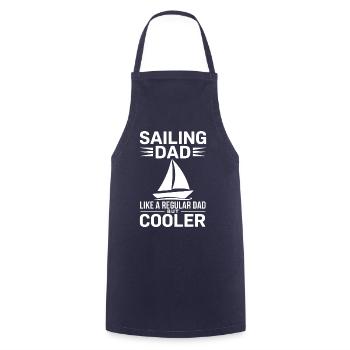 Segeln Spruch Papa Vater Segler Segeln Geschenk - Kochschürze - Navy - Vorne - AI Model Male 185 dark (185cm)