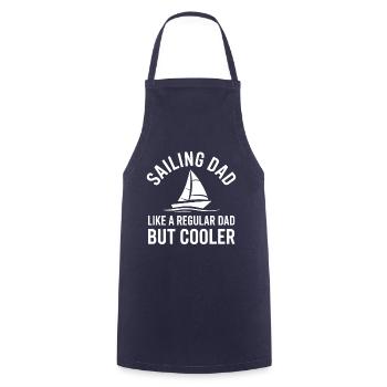 Segeln Spruch Papa Vater Segler Segeln Geschenk - Kochschürze - Navy - Vorne - AI Model Male 185 dark (185cm)