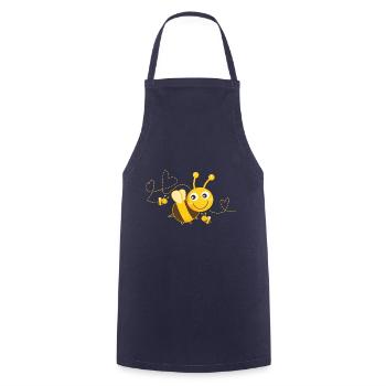 Bees Bees Bee Happy Bee - Cooking Apron - navy - Front - AI Model Male 185 dark (185cm)