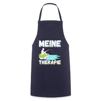 MEINE THERAPIE - Angeln - Kochschürze - Navy - Vorne - AI Model Male 185 dark (185cm)