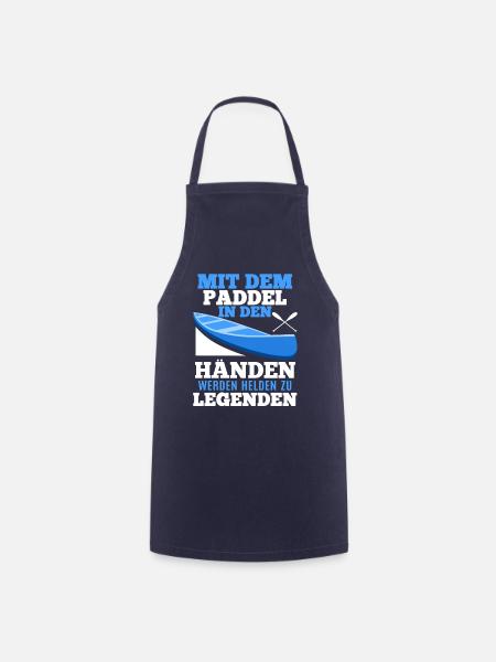 Paddeln shirt • Ruderboot Paddel • Geschenk - Kochschürze - Navy