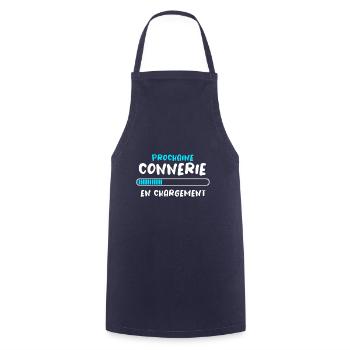 Prochaine Connerie En Chargement - Tablier de cuisine - marine - Devant - AI Model Male 185 dark (185cm)