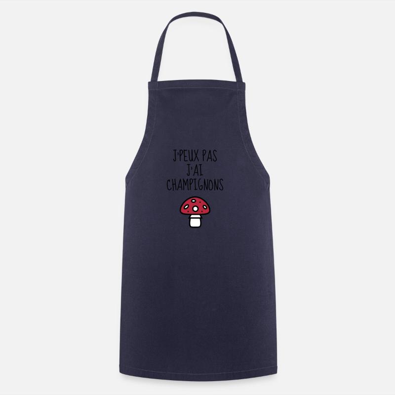 Chasse aux champignons / Champignon / Cueillette - Tablier de cuisine - marine