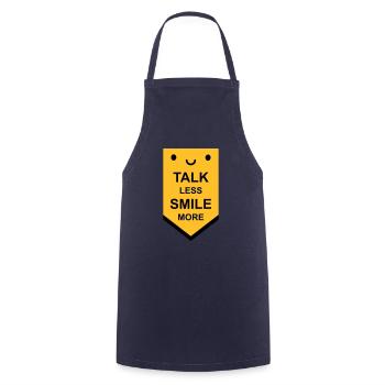 talk less smile more - Cooking Apron - navy - Front - AI Model Male 185 dark (185cm)