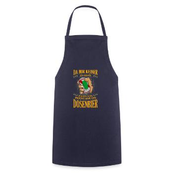 Biertrinker Alkohol Bier Saufen Party Dosenbier - Kochschürze - Navy - Vorne - AI Model Male 185 dark (185cm)