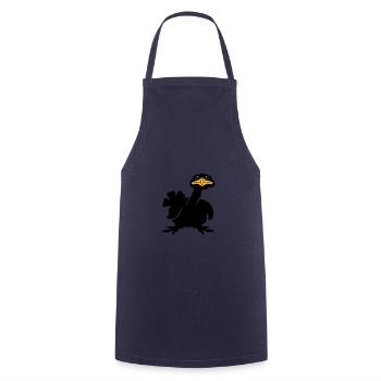 Truthahn (3c) - Kochschürze - Navy - Vorne - AI Model Male 185 dark (185cm)