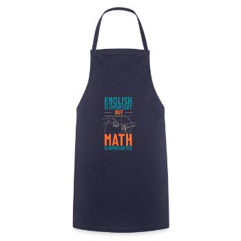 Géométrie Nombre d’or Math Fibonacci - Tablier de cuisine - marine - Devant - AI Model Male 185 dark (185cm)