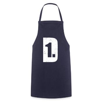 D zuerst - Deutschland zuerst - Kochschürze - Navy - Vorne - AI Model Male 185 dark (185cm)