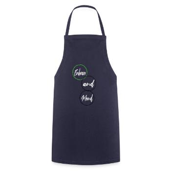 supportive relationships support healing sayings - Cooking Apron - navy - Front - AI Model Male 185 dark (185cm)