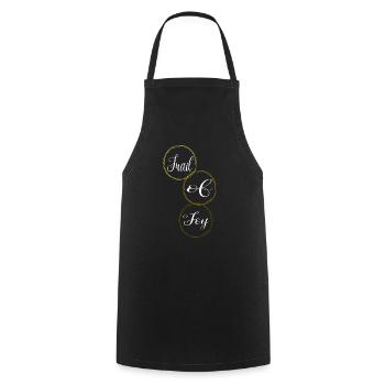 Mountain Biking Destinations Birthday - Cooking Apron - black - Front - AI Model Male 185 dark (185cm)