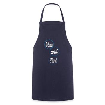 gift emotional well-being present idea support - Kochschürze - Navy - Vorne - AI Model Male 185 dark (185cm)