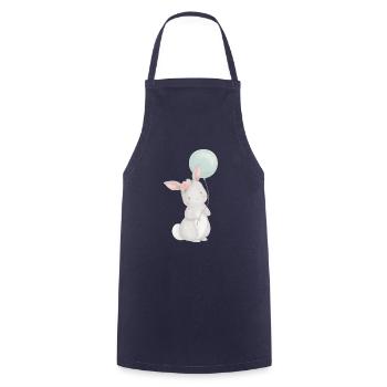 Rabbit balloon - Cooking Apron - navy - Front - AI Model Male 185 dark (185cm)