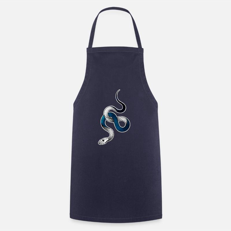 Serpent cosmos - Tablier de cuisine - marine