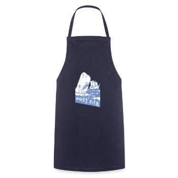 Moby Dick - Cooking Apron - navy - Front - AI Model Male 185 dark (185cm)