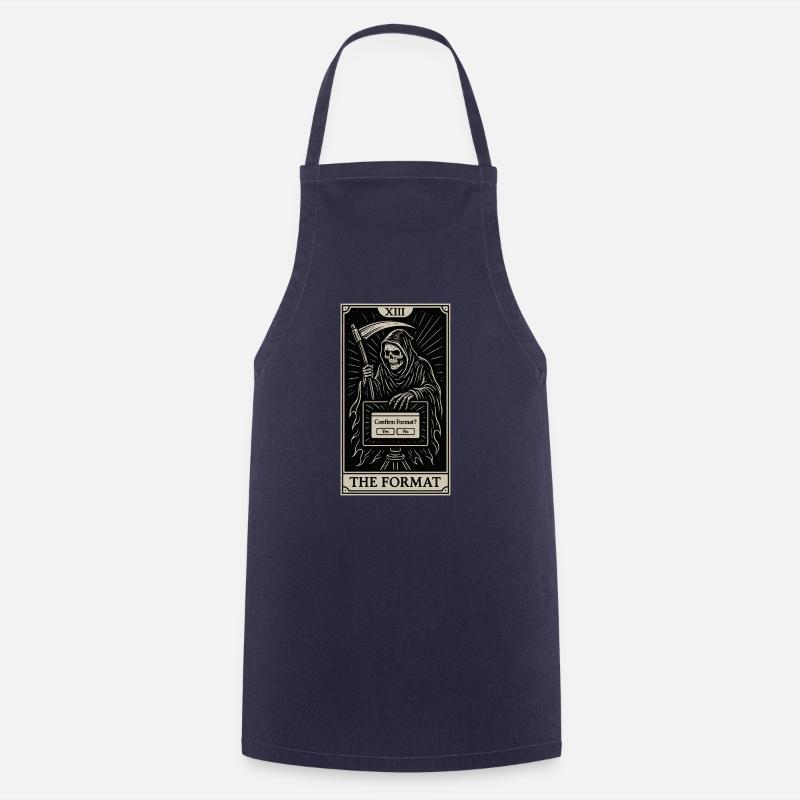 Datafararding Tarot : Mort du format - Tablier de cuisine - marine