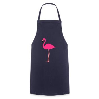 Flamingo 3 colors - Cooking Apron - navy - Front - AI Model Male 185 dark (185cm)