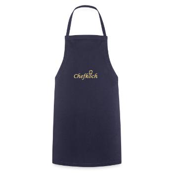 Chef - Cooking Apron - navy - Front - AI Model Male 185 dark (185cm)