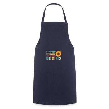 A world where you can be anything vintage - Cooking Apron - navy - Front - AI Model Male 185 dark (185cm)