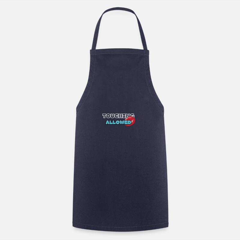 Touching Allowed - Cooking Apron - navy