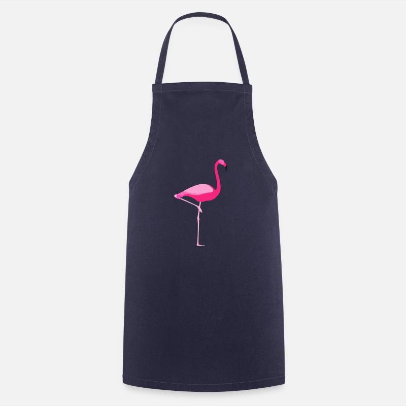 Flamingo - Kochschürze - Navy