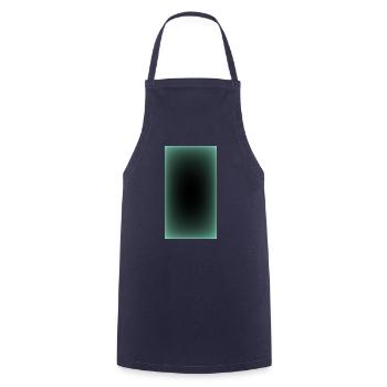 Grün Schwarzes Design verwischt - Kochschürze - Navy - Vorne - AI Model Male 185 dark (185cm)
