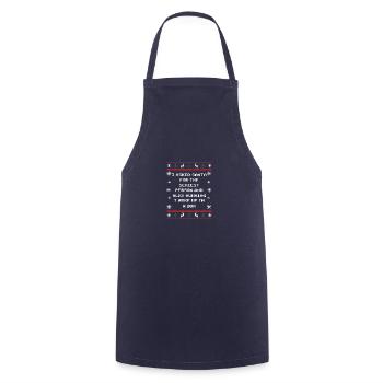 A demandé au Père Noël la personne la plus sexy sur le E - Tablier de cuisine - marine - Devant - AI Model Male 185 dark (185cm)