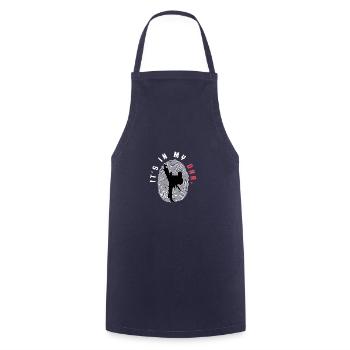 In my DNA Taekwondo Instructor. Poison - Cooking Apron - navy - Front - AI Model Male 185 dark (185cm)