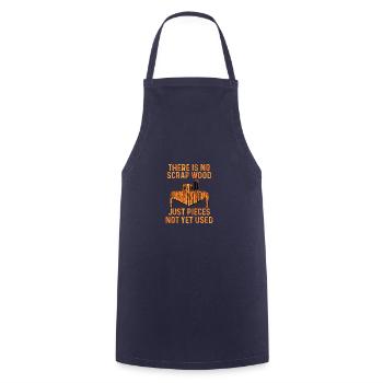 No old wood craftsman gift - Cooking Apron - navy - Front - AI Model Male 185 dark (185cm)