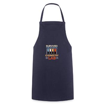 Laboratory for Physical Chemistry Pharmacist Gift - Cooking Apron - navy - Front - AI Model Male 185 dark (185cm)